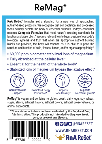 ReMag - The Magnesium Miracle | Piko-jonowy magnez w płynie od Dr. Dean - 240ml