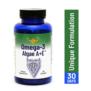 Omega-3 Algae A+E - Wegańskie kwasy tłuszczowe Omega-3 z alg - 60 szt